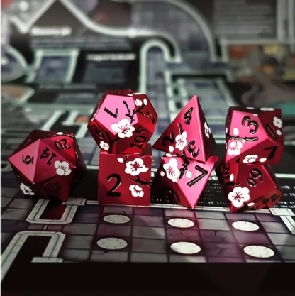 Misericorde | Forge Sharp Metal Polyhedral Dice Set - Valkyrie RPG