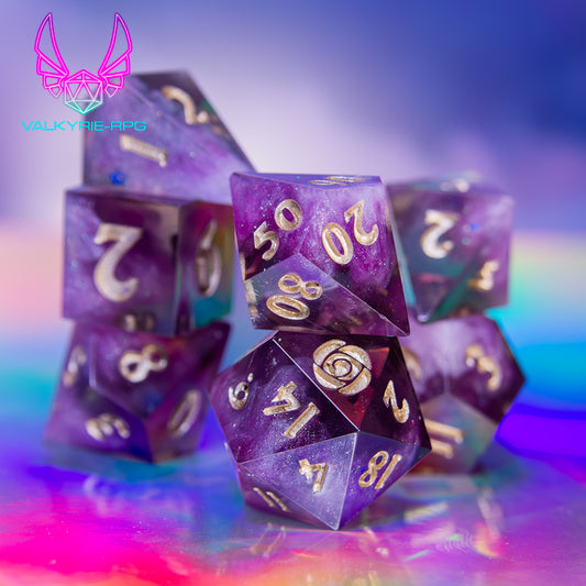 Dionysus | Hand Made Polyhedral Dice Set by Gourmet Dice