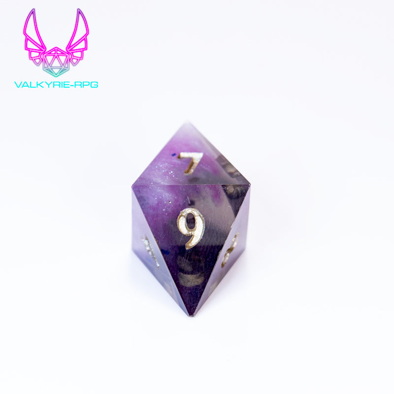 Dionysus | Hand Made Polyhedral Dice Set by Gourmet Dice