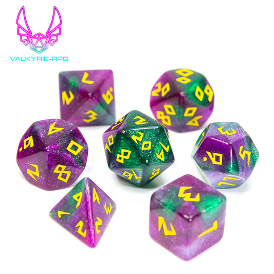 Transmutation | Glitter Fusion Polyhedral Dice Set
