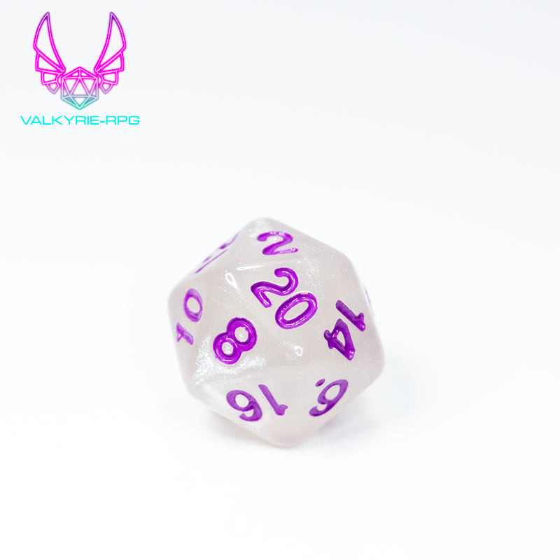 Aurora | Glitter Polyhedral Dice Set - Valkyrie RPG