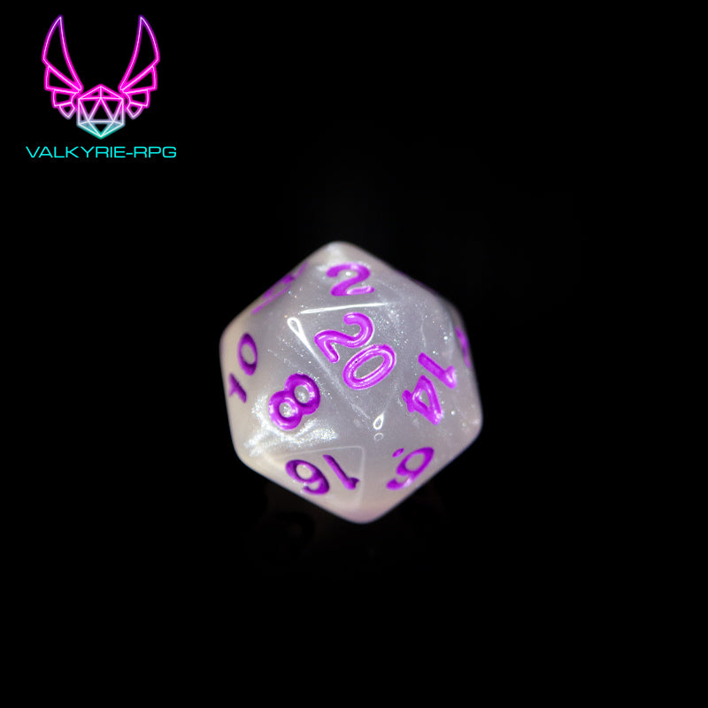 Aurora | Glitter Polyhedral Dice Set - Valkyrie RPG