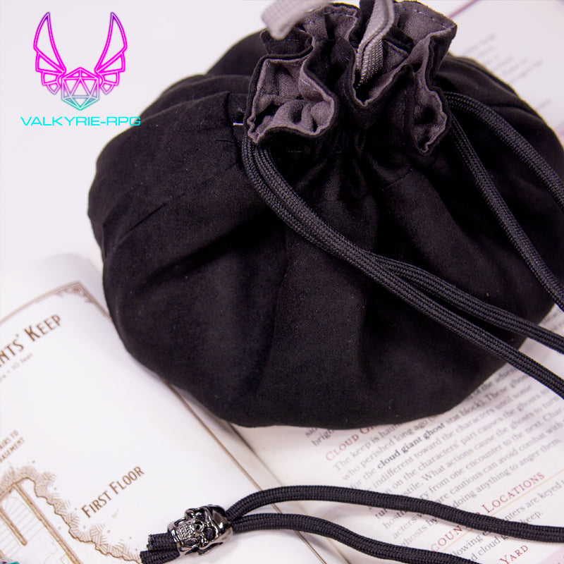 Bag of Holding | Velvet black & Grey - Valkyrie RPG