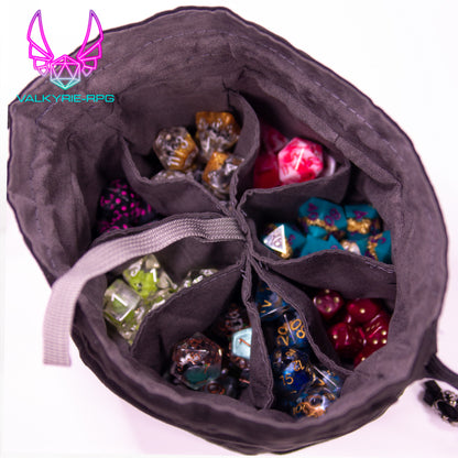 Bag of Holding | Velvet black & Grey - Valkyrie RPG