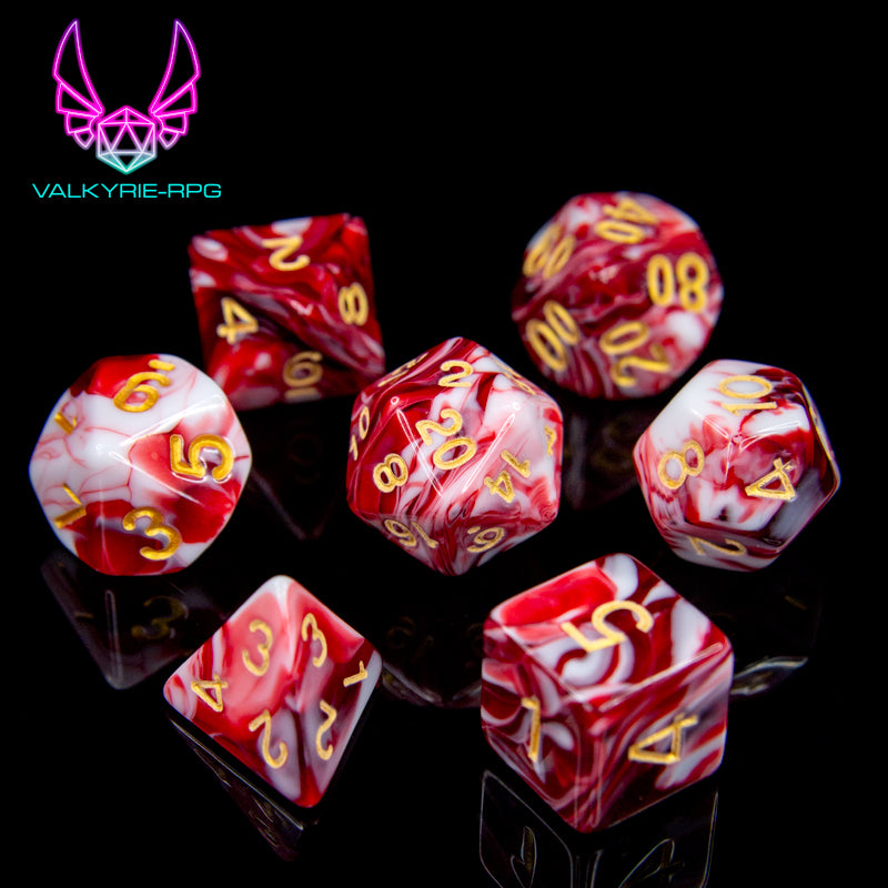 Barbarian | Fusion Polyhedral Dice Set - Valkyrie RPG