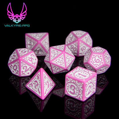 Blossom | Patterned Polyhedral Dice Set - Valkyrie RPG