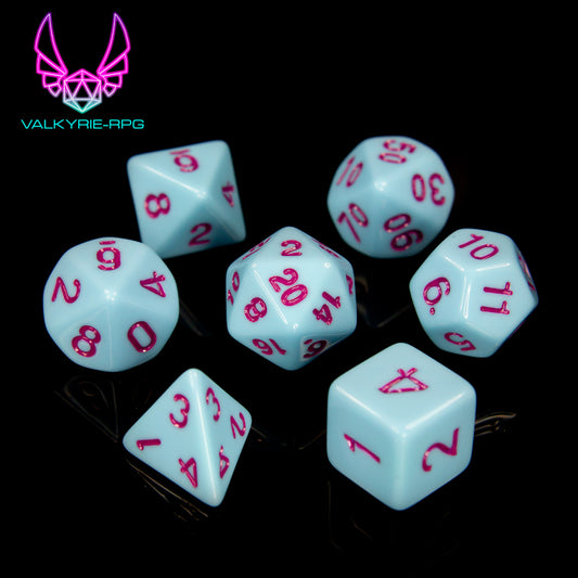 Blueberry Crème | Polyhedral Dice Set