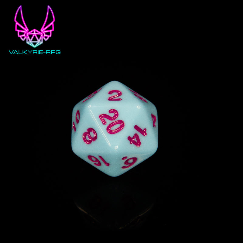 Blueberry Crème | Polyhedral Dice Set - Valkyrie RPG