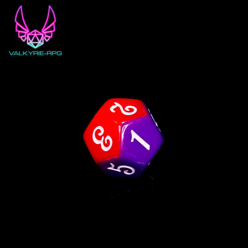 Charlie | Split Colour Polyhedral Dice Set - Valkyrie RPG