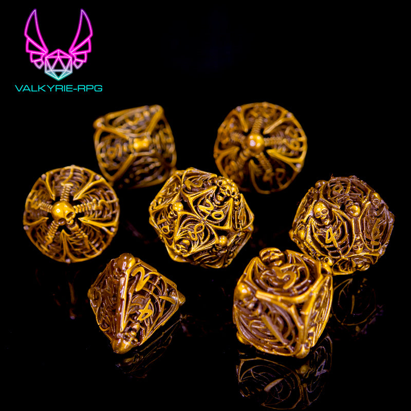 Corpus | Forge Metal Polyhedral Dice Set - Valkyrie RPG