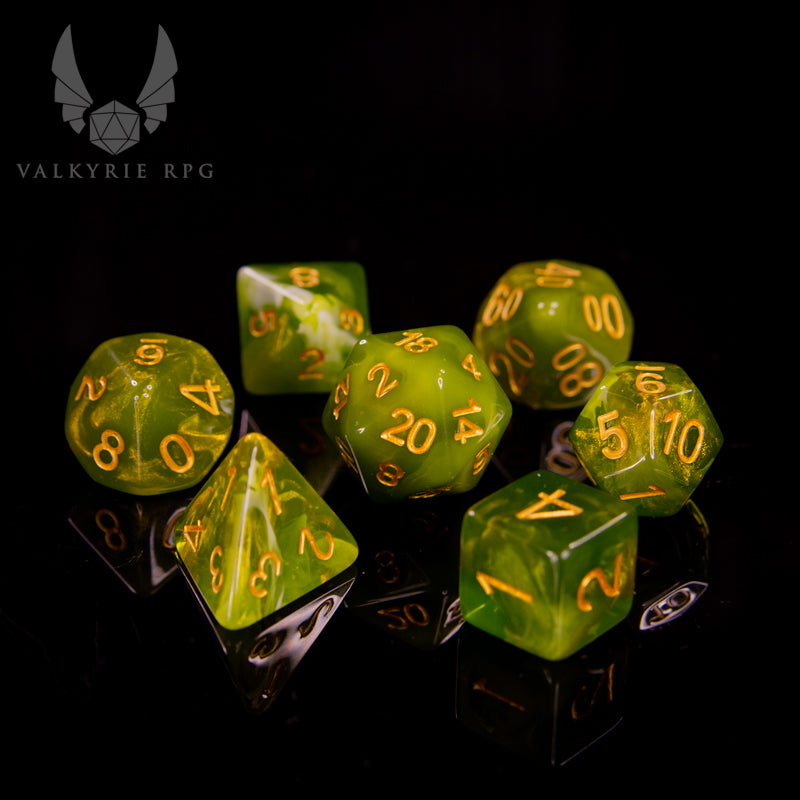 Lindorm - Witch brew dice - Crescent moon grass - Valkyrie RPG