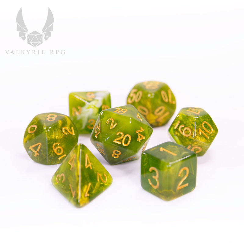 Lindorm - Witch brew dice - Crescent moon grass - Valkyrie RPG