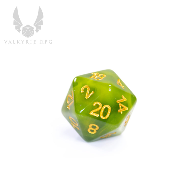 Lindorm - Witch brew dice - Crescent moon grass - Valkyrie RPG