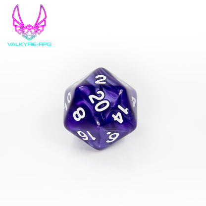 Charoite | Polyhedral Dice Set - Valkyrie RPG