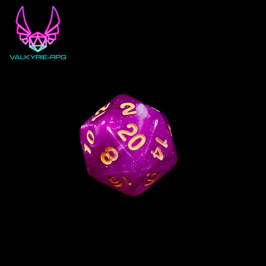 Devotion | Glitter Polyhedral Dice Set - Valkyrie RPG