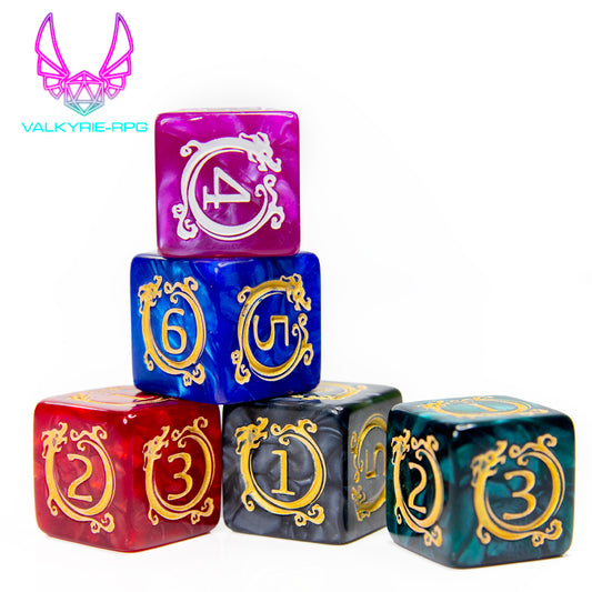 Divinity | Novelty Polyhedral Dice Set - Valkyrie RPG