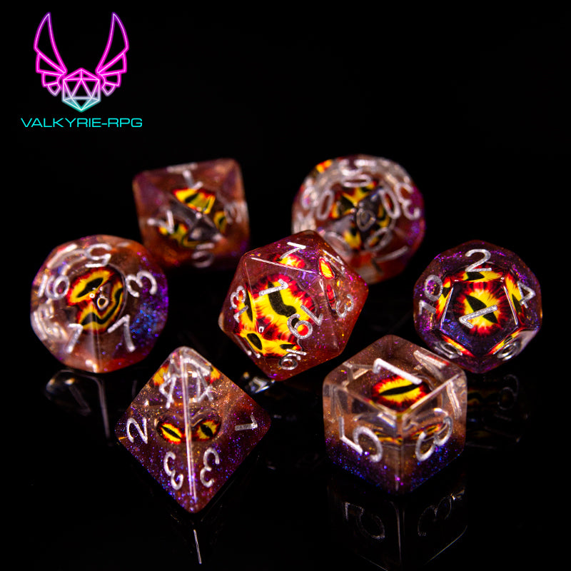 Dragon Eye | Novelty Inclusion Polyhedral Dice Set - Valkyrie RPG