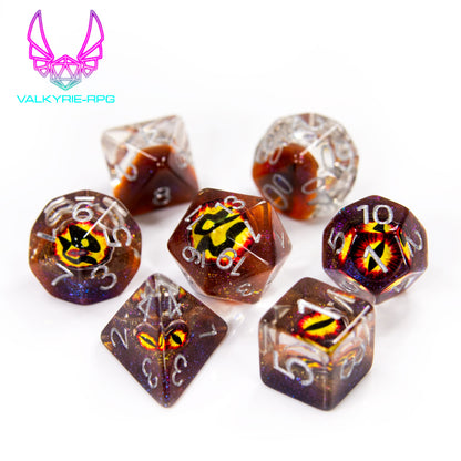 Dragon Eye | Novelty Inclusion Polyhedral Dice Set - Valkyrie RPG