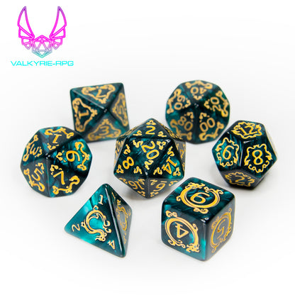Divinity | Novelty Polyhedral Dice Set - Valkyrie RPG