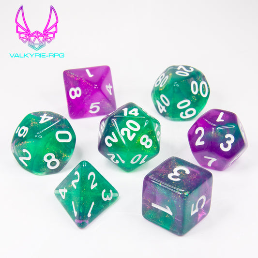Envenom | Polyhedral Fusion Dice Set - Valkyrie RPG