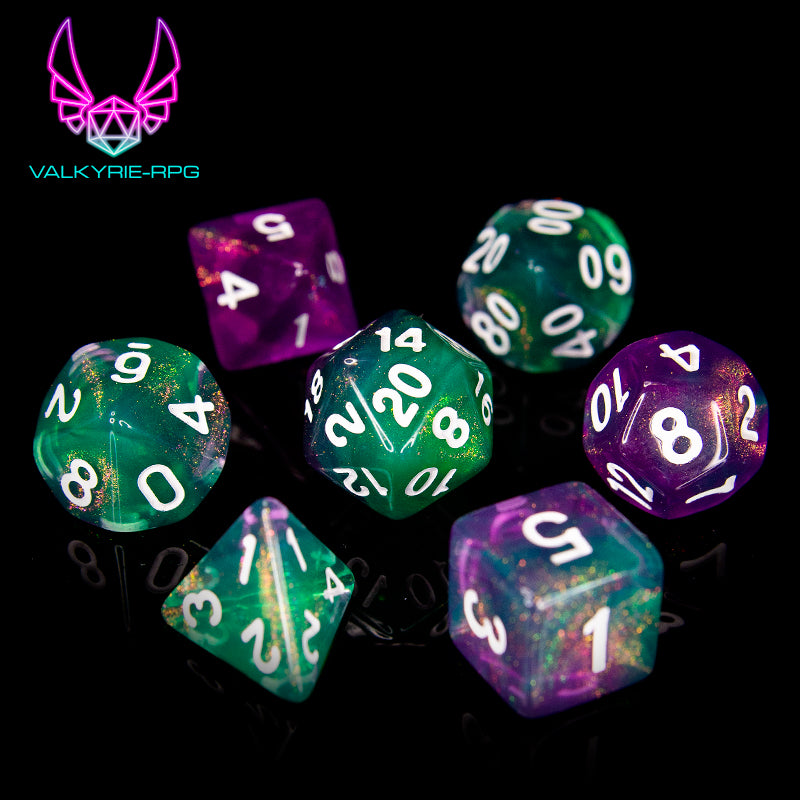 Envenom | Polyhedral Fusion Dice Set - Valkyrie RPG