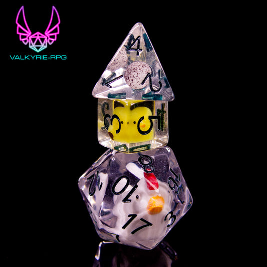 Chikifami | Novelty Inclusion Polyhedral Dice Set - Valkyrie RPG