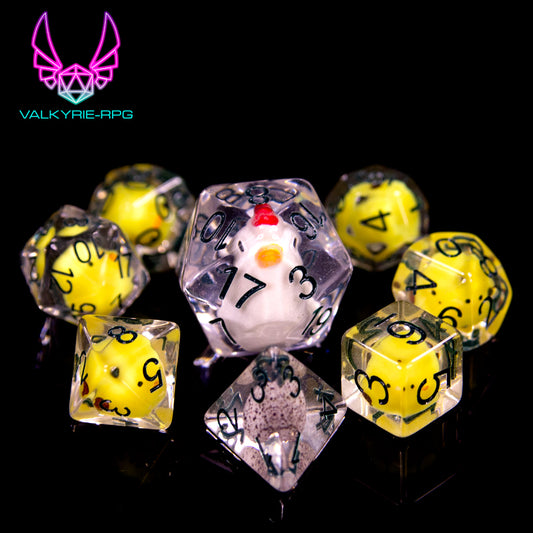 Chikifami | Novelty Inclusion Polyhedral Dice Set - Valkyrie RPG