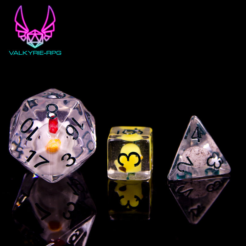 Chikifami | Novelty Inclusion Polyhedral Dice Set - Valkyrie RPG