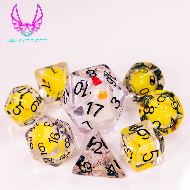 Chikifami | Novelty Inclusion Polyhedral Dice Set - Valkyrie RPG
