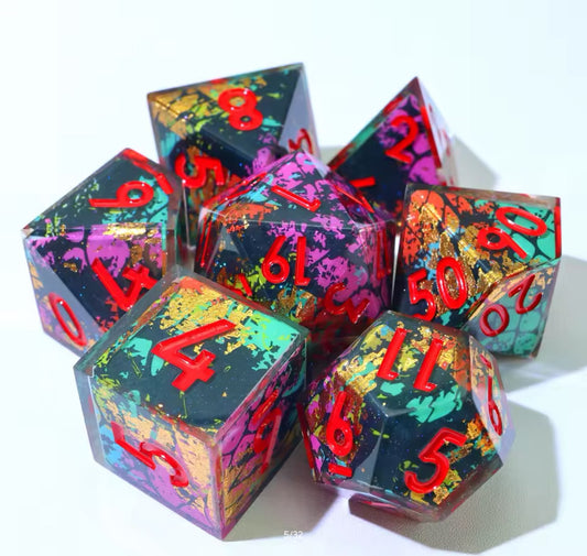 Anarchy | Sharp Novelty Polyhedral Dice Set