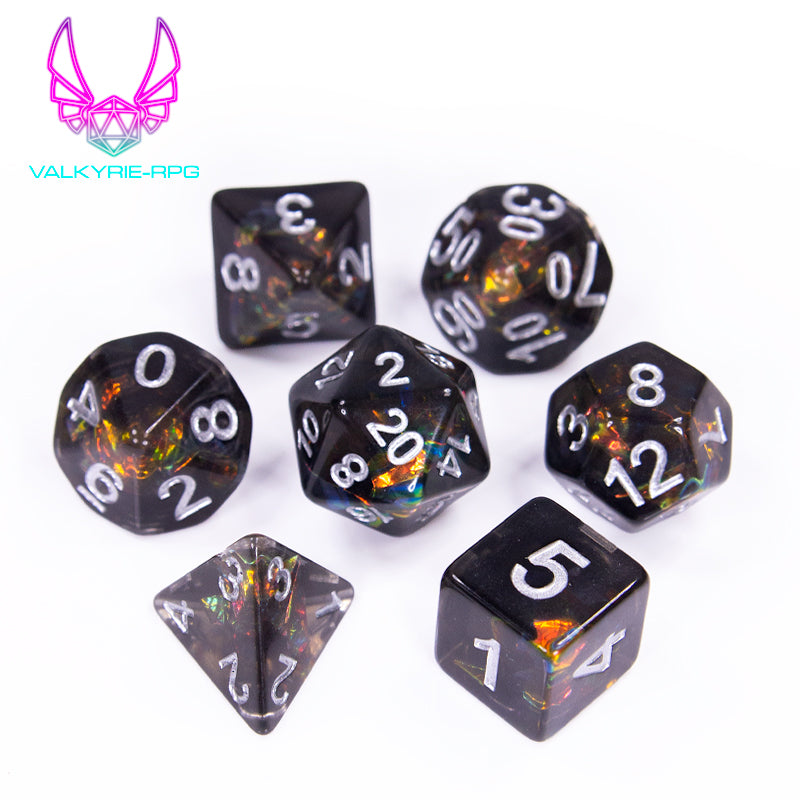 Ghaun | Inclusion Polyhedral Dice Set - Valkyrie RPG