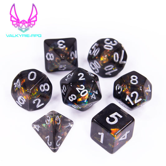Ghaun | Inclusion Polyhedral Dice Set - Valkyrie RPG