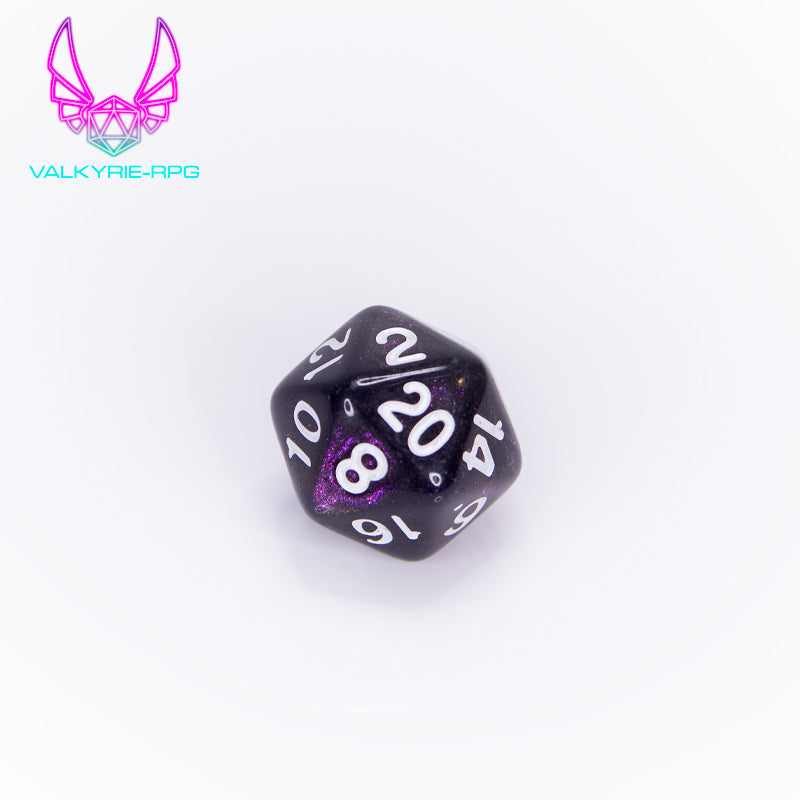 Gloom | Glitter Polyhedral Dice Set - Valkyrie RPG
