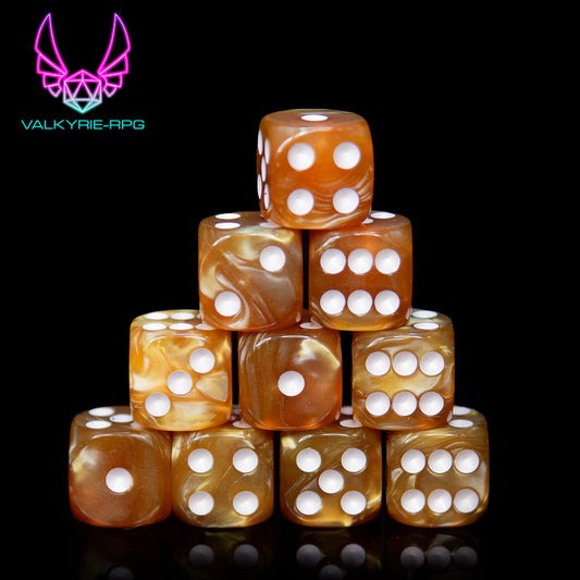 Pearl Gold | 10 x D6 Set