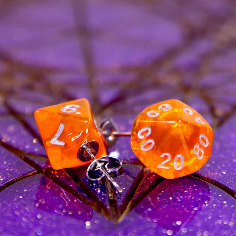 Earrings - Gourd Mini Dice Studs - Valkyrie RPG