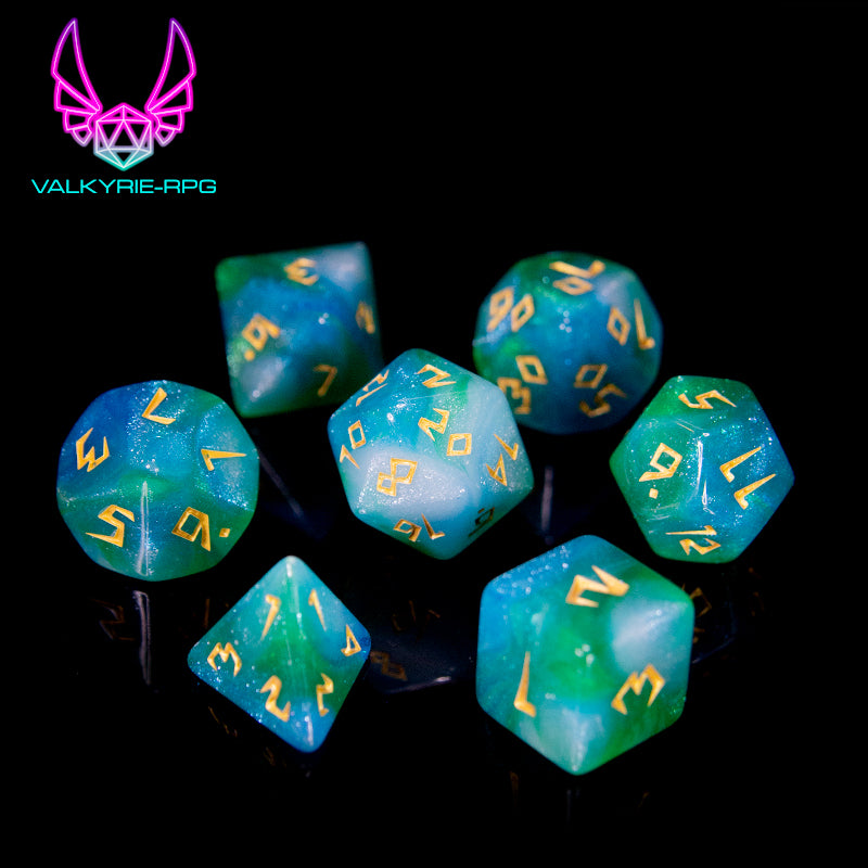 Conjuration | Glitter Fusion Polyhedral Dice Set