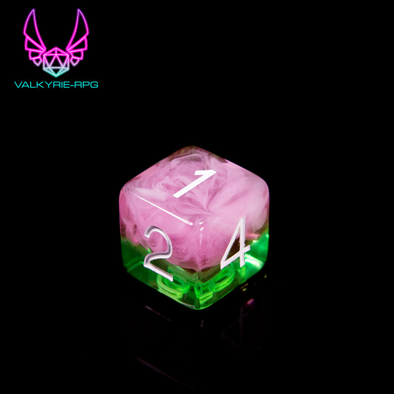 Pink Guava | Layered Polyhedral Dice Set - Valkyrie RPG