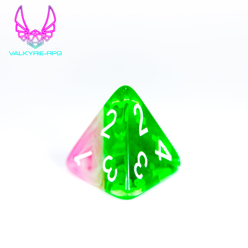 Pink Guava | Layered Polyhedral Dice Set - Valkyrie RPG