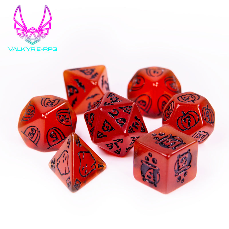 Toffee Apple | Novelty Polyhedral Dice Set - Valkyrie RPG