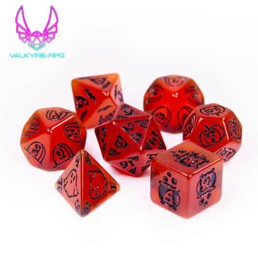 Toffee Apple | Novelty Polyhedral Dice Set - Valkyrie RPG