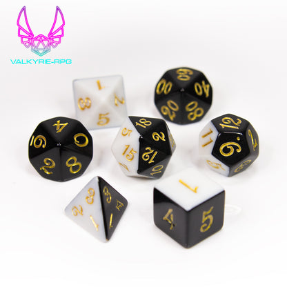 Jack | Split Colour Polyhedral Dice Set - Valkyrie RPG