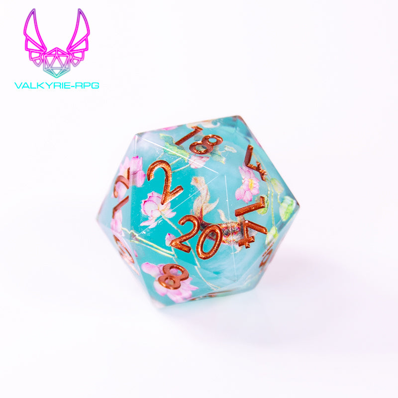Koi Pond | Sharp Polyhedral Dice Set - Valkyrie RPG