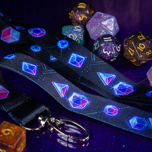 Retro Dice Lanyard - Valkyrie RPG