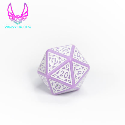 lavender | Patterned Polyhedral Dice Set - Valkyrie RPG