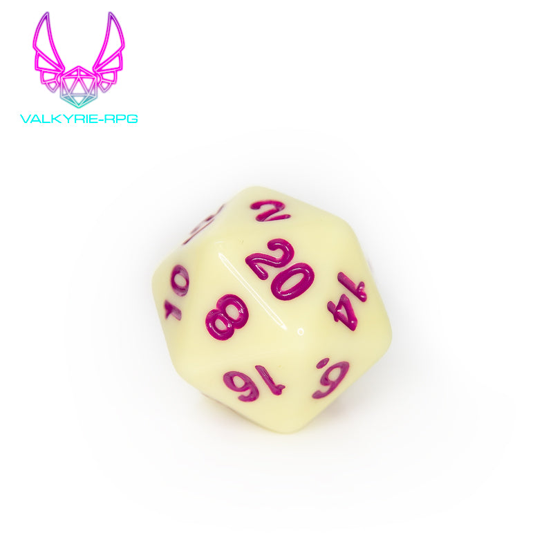 Lemon Crème | Polyhedral Dice Set - Valkyrie RPG