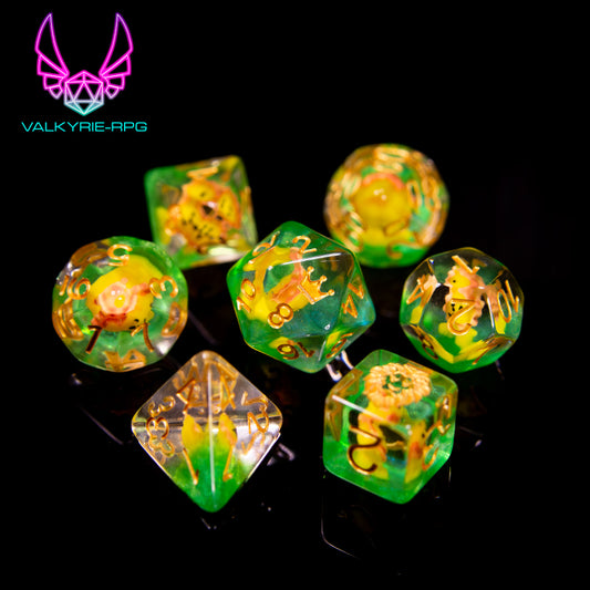 🦁 Lions | Novelty Inclusion Polyhedral Dice Set - Valkyrie RPG