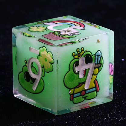 Lucky Frog | Sharp Polyhedral Dice Set - Valkyrie RPG