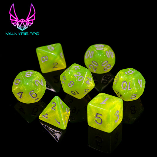 Sievert | Glitter Polyhedral Dice Set - Valkyrie RPG