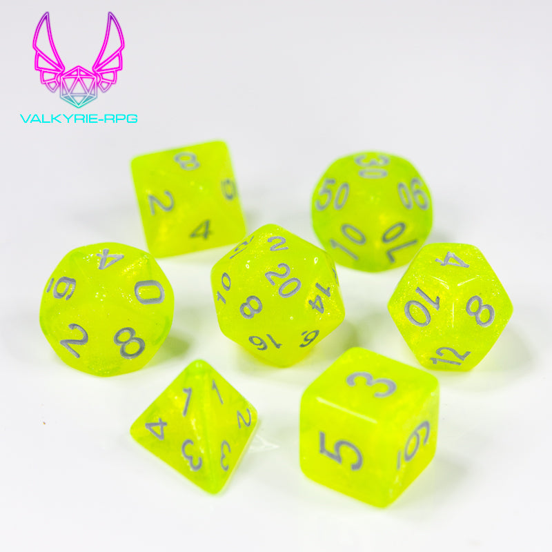 Sievert | Glitter Polyhedral Dice Set - Valkyrie RPG