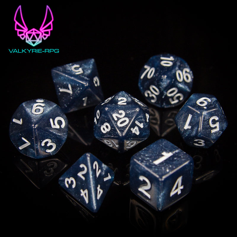 Manifest | Polyhedral Glitter Dice Set - Valkyrie RPG